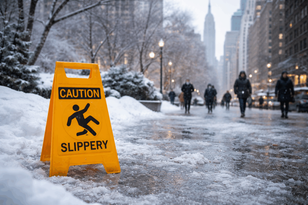 Slip and Fall Injuries on Icy Sidewalks: Can You Sue the City in New York?
