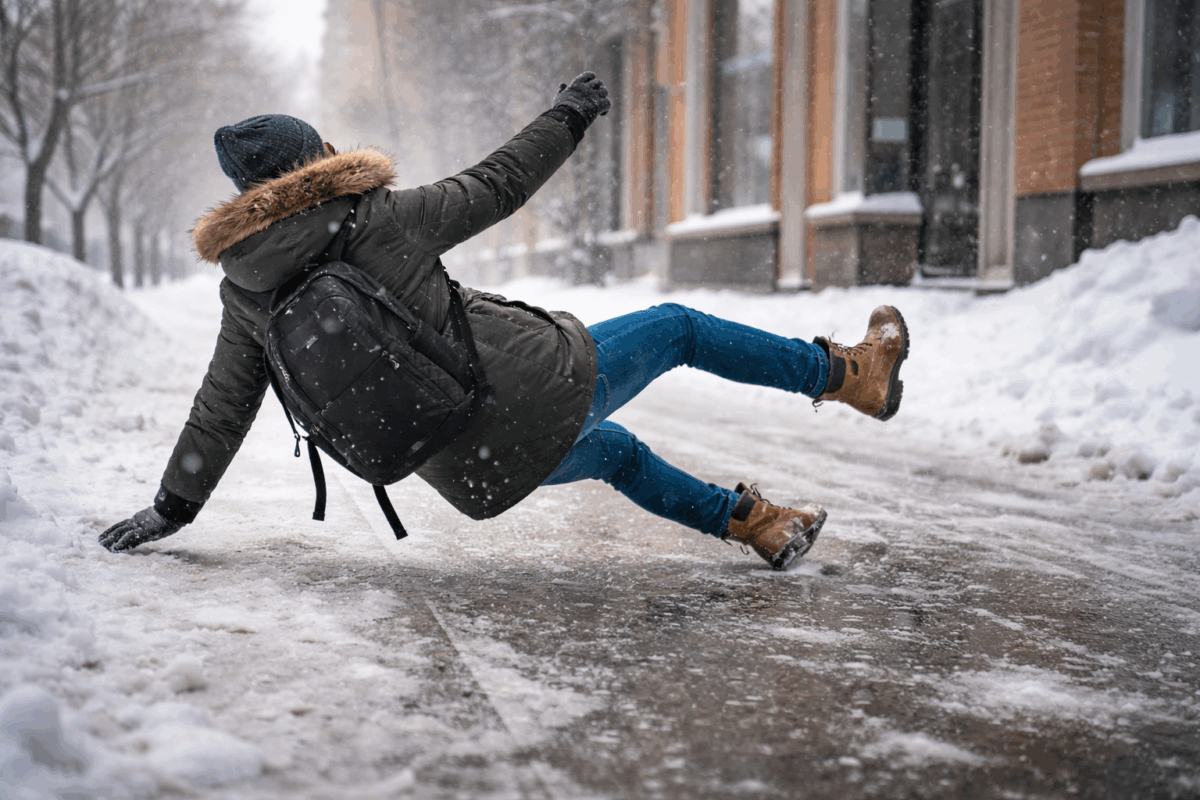 Why February Is the Peak Month for Slip-and-Fall Injuries on Ice in Buffalo — What Victims Should Document Right Away