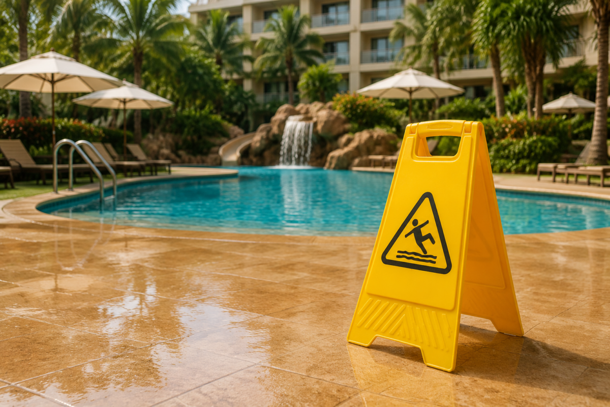 Summer Slip and Fall Accidents at Pools, Waterparks, and Hotels: Liability and Legal Options in New York